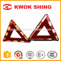 Portable traffic warning triangle